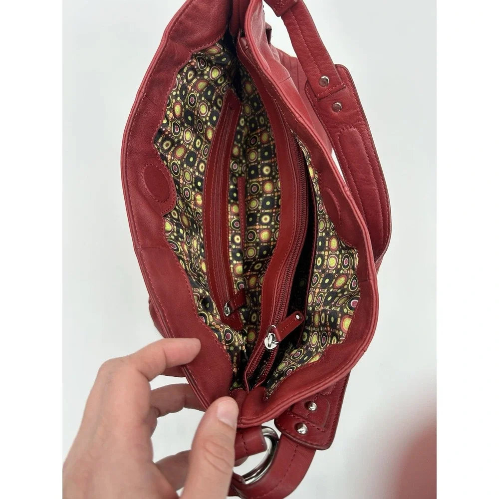 Tignanello 20th anniversary red leather Hobo shoulder bag‎
